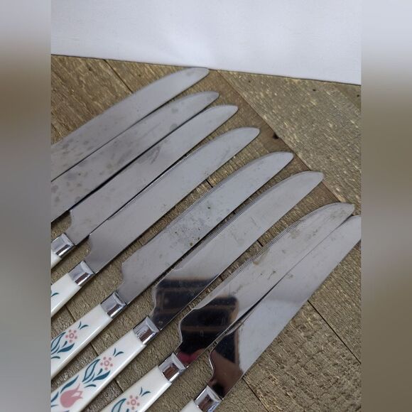 Corelle Rosemarie 8‑Piece Knife Set – Vintage Floral Handles - Picture 4 of 5